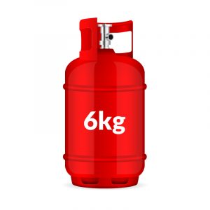 red 6kg gas bottle