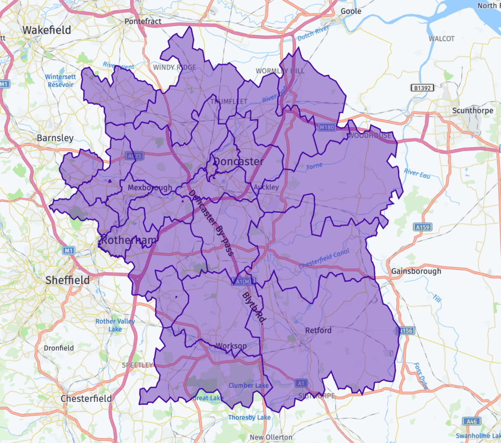yorkshire gas supplies delivery map